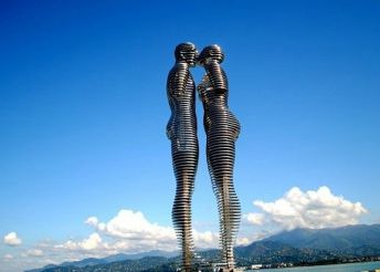 Metal sculpture Love, Batumi